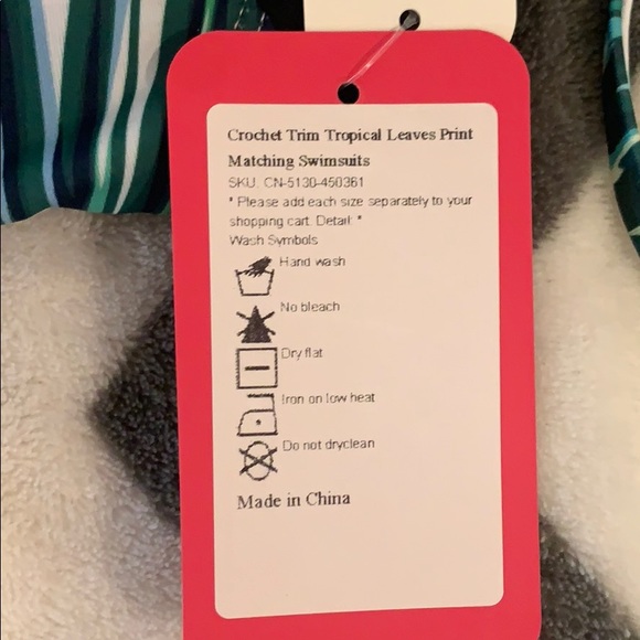 NWT PatPat Bikini Tropical Leave Print Small - Picture 2 of 4